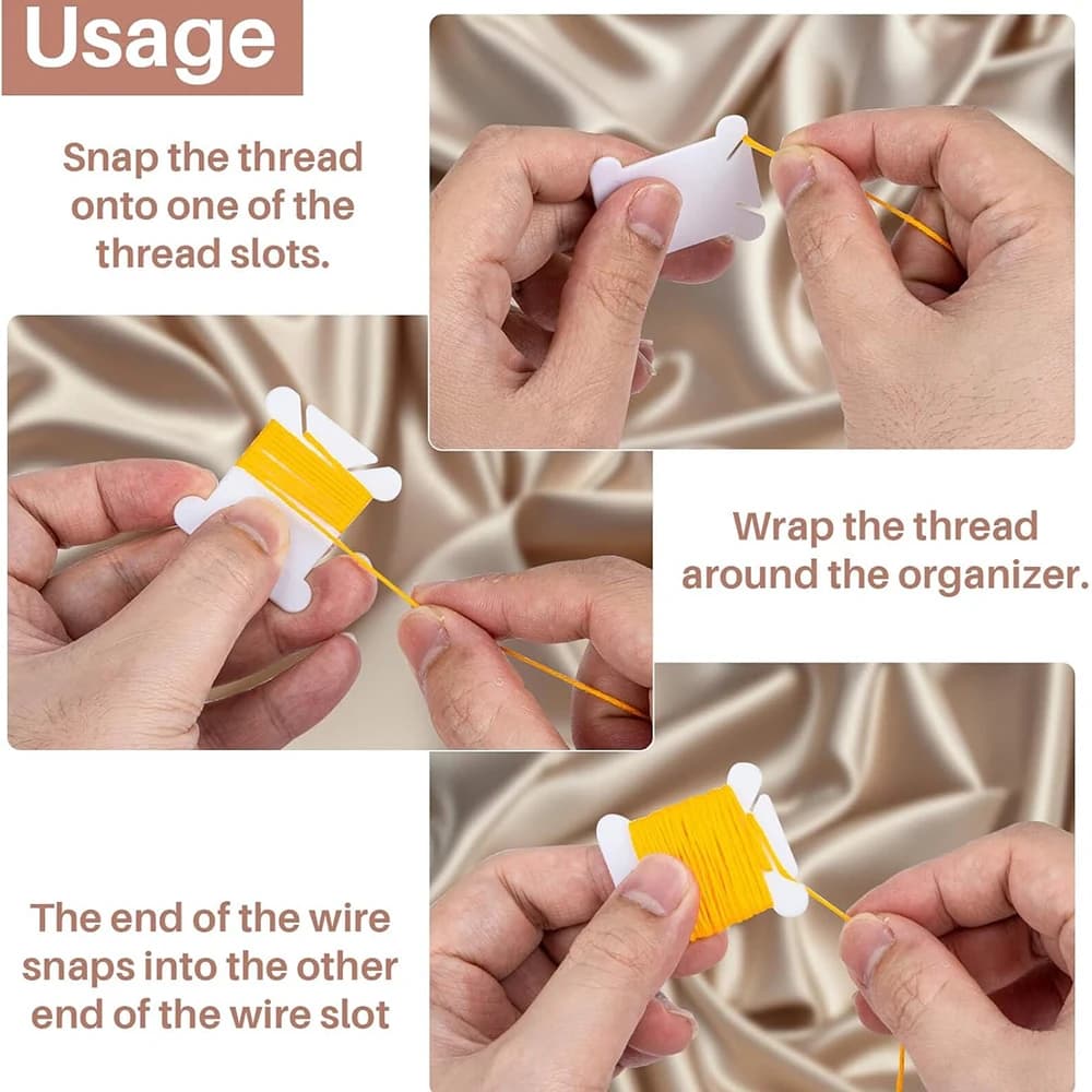 Plastic Embroidery Floss Bobbins