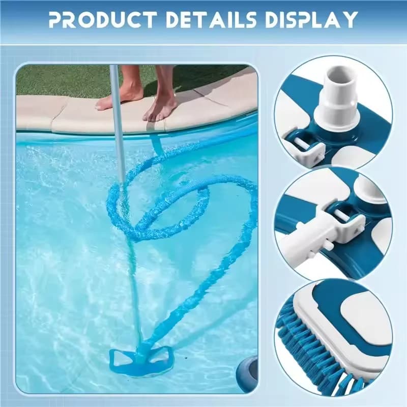 Pool Vacuum Head with Side Brushes