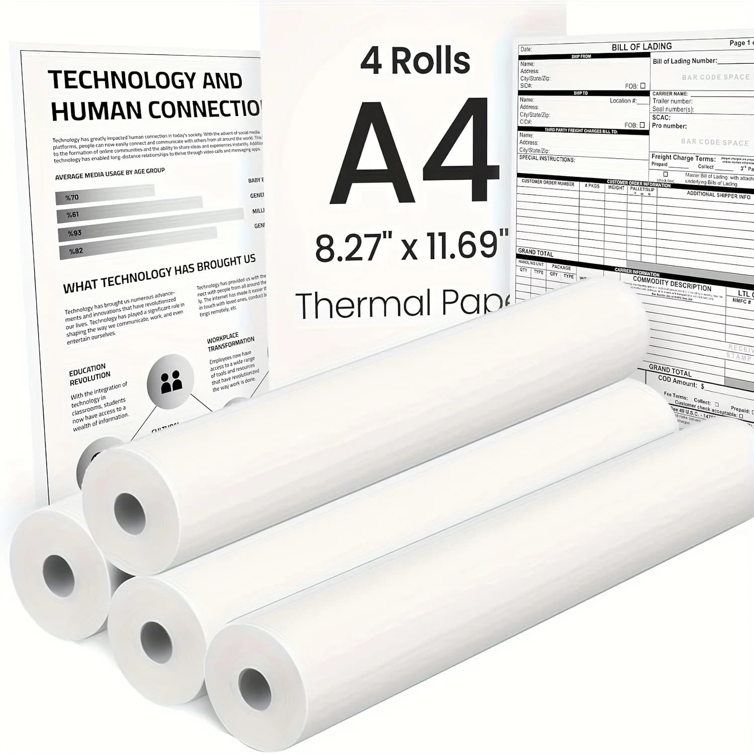 Thermal Glossy Print Paper A4 Sheet