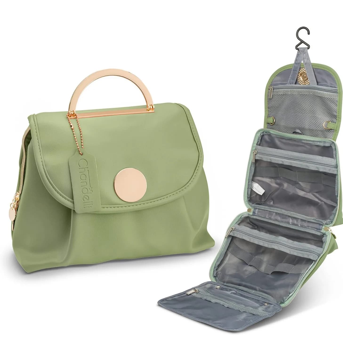Toiletry Bag Hanging Travel Organizer for Women Multifunctional Makeup Cosmetic Case for Toiletries Accessories Water-resistant