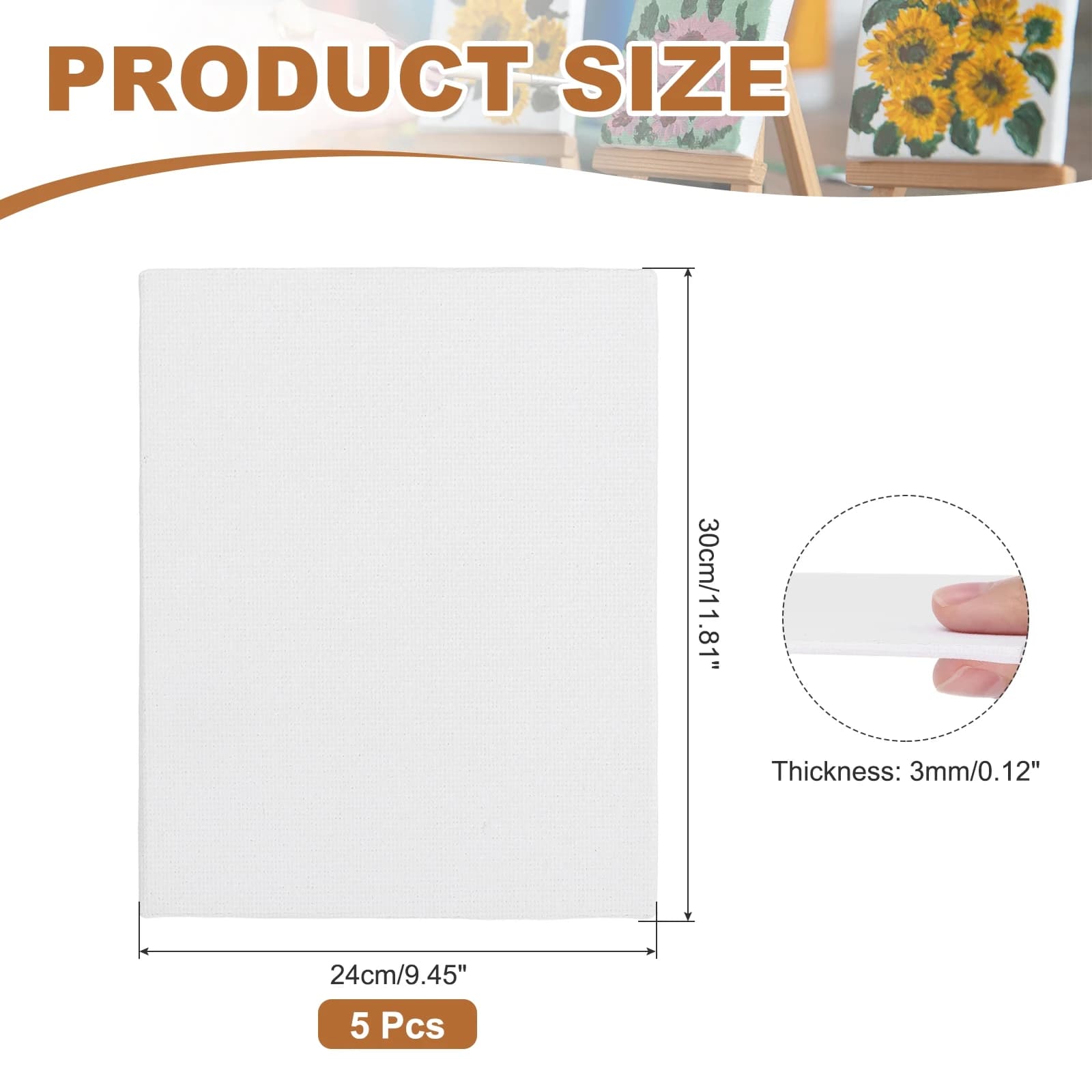 Primed Cotton Canvas Boards for Painting