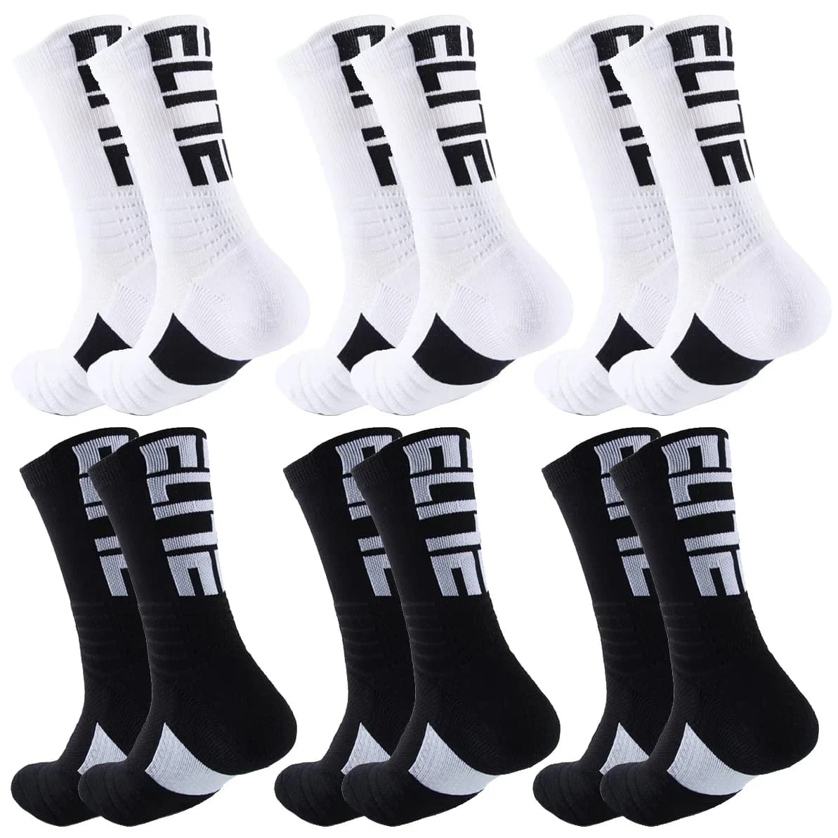 Sports Socks for Football Basketball Baseball Rugby Soccer Cycling Running Hiking Tennis Skateboard