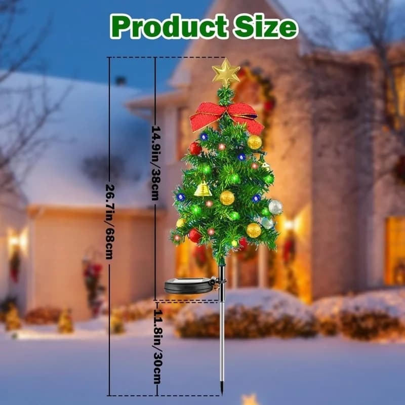 Solar Christmas Tree Floor Lights