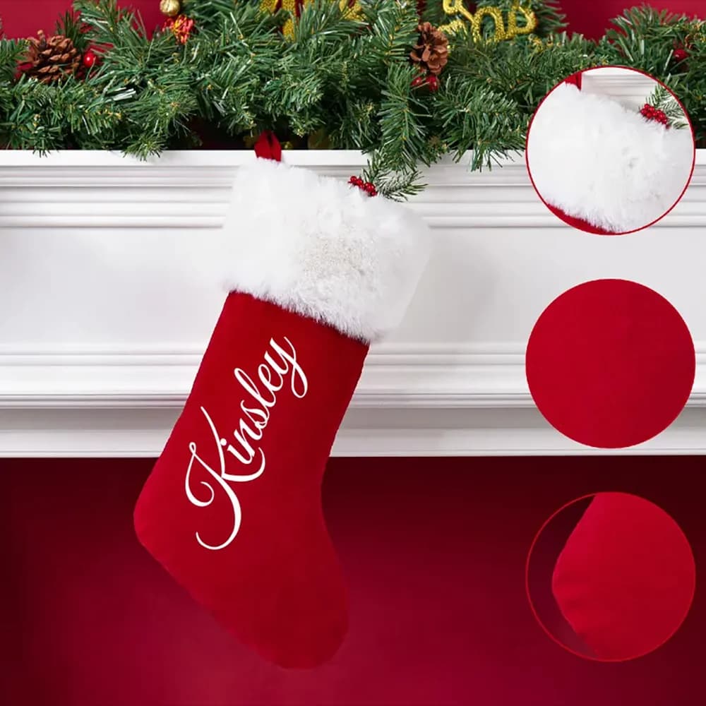 Personalized Plush Christmas Stocking