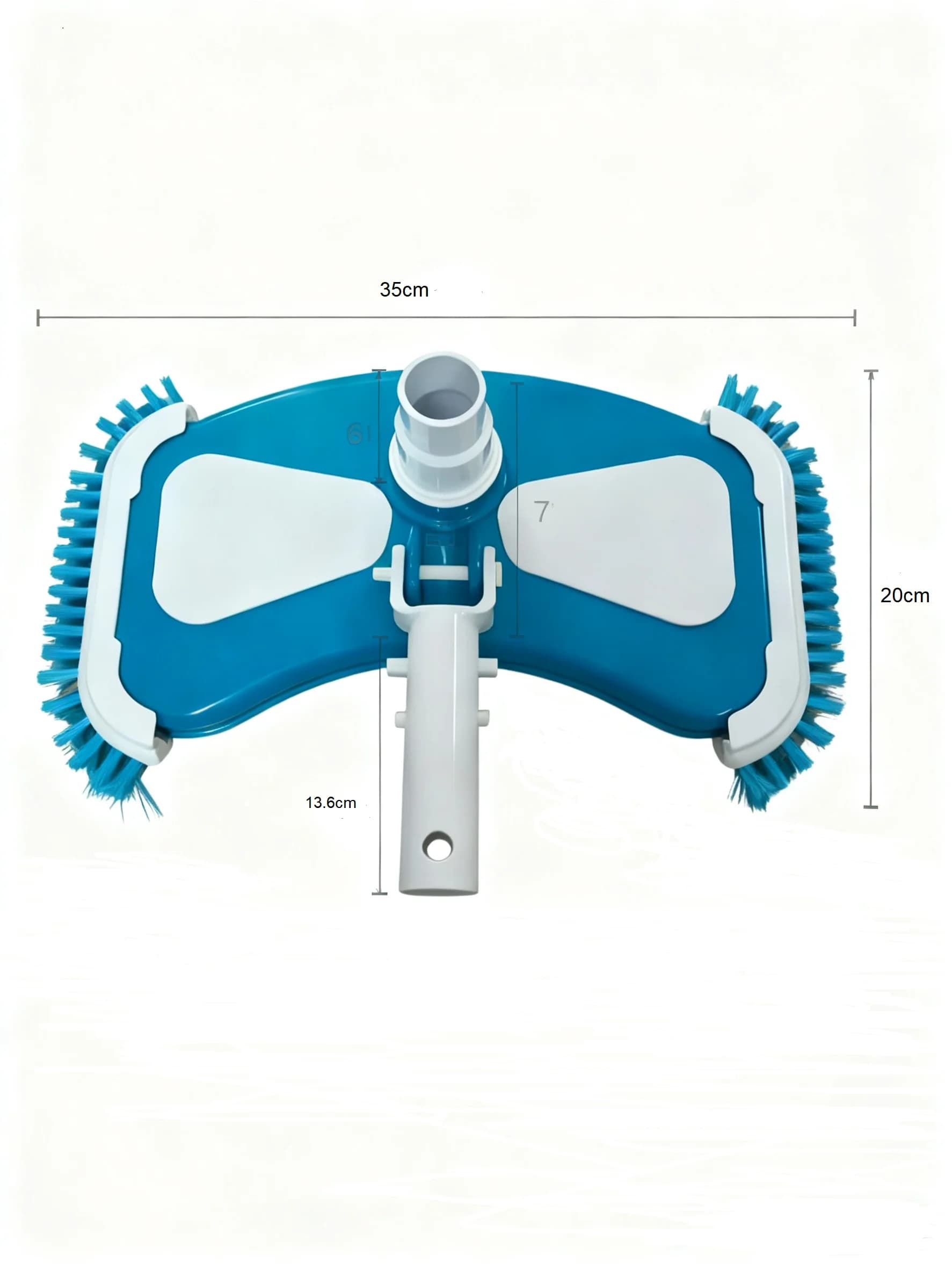 Pool Vacuum Head with Side Brushes