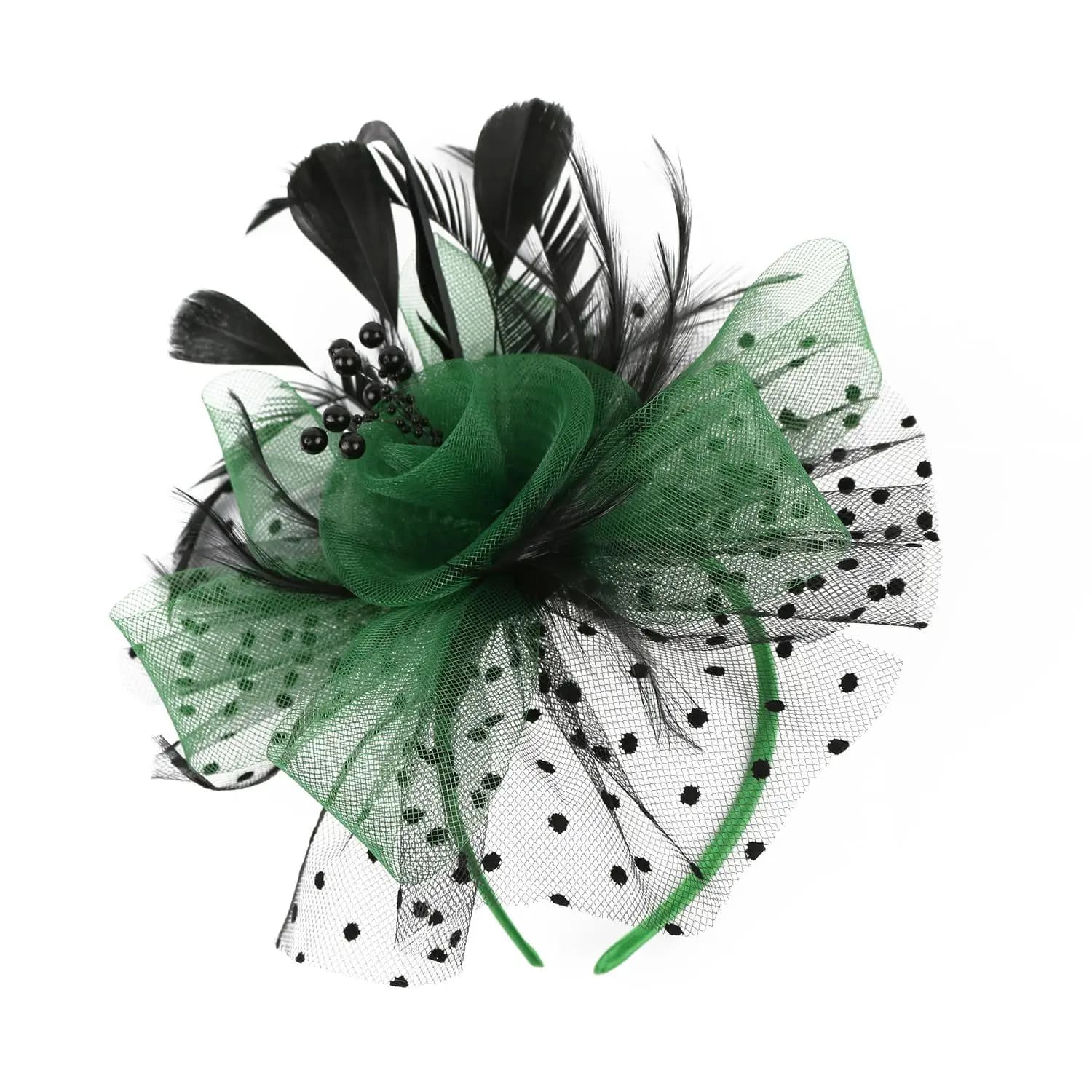 Hair Accessories Mesh Flower Hair Fascinators Wedding Feathers Hair Clip Fascinator Hat Tea Party Headband Alice Headband Clip