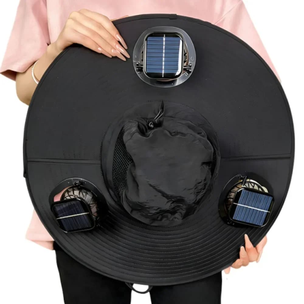 Solar Fan Hat with UV Protection