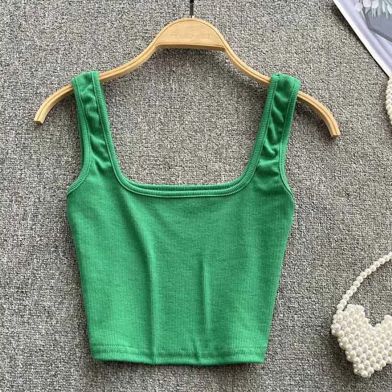 Women's Backless Y2K Crop Tank Top