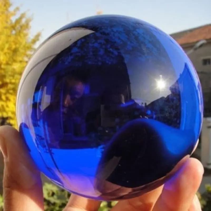 Blue Crystal Ball Ornament 40MM