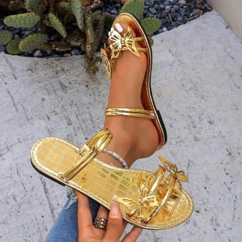 Women's Butterfly Flat Sandals