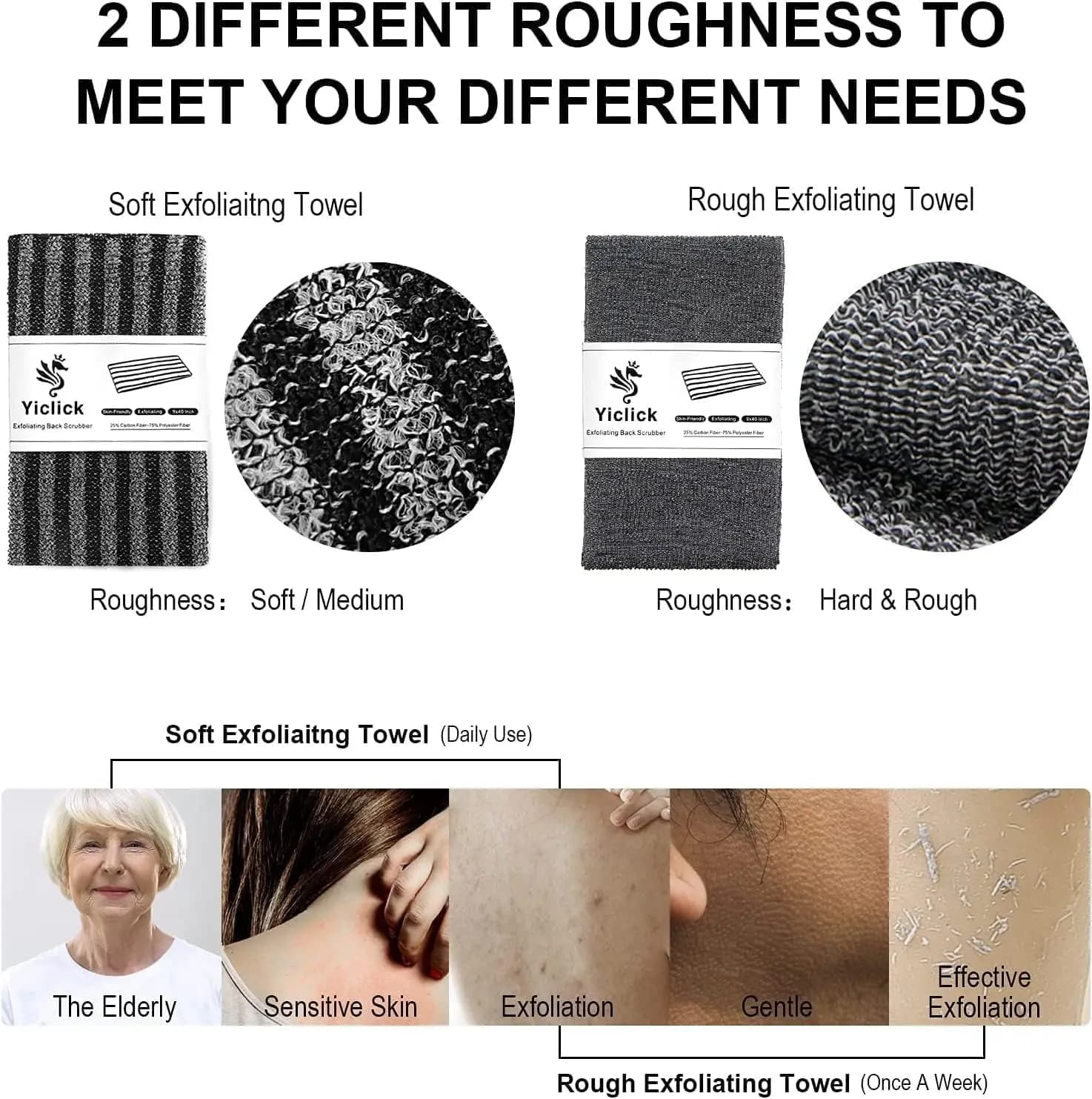 Body Exfoliating Scrub Towel