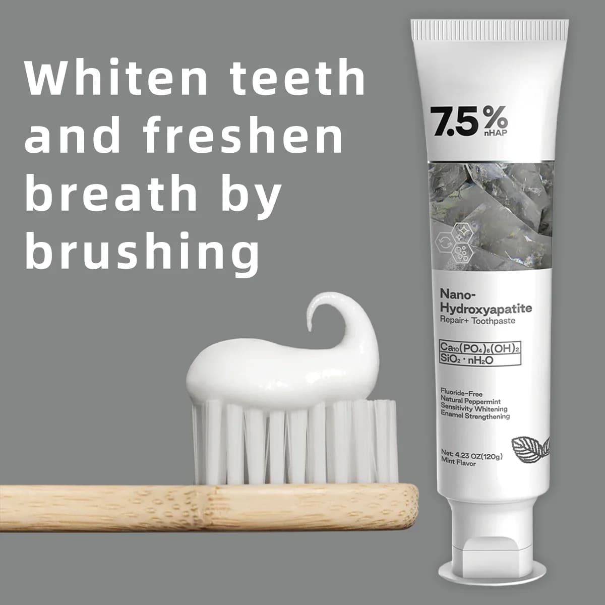 Nano Hydroxyapatite Fluoride-Free Toothpaste