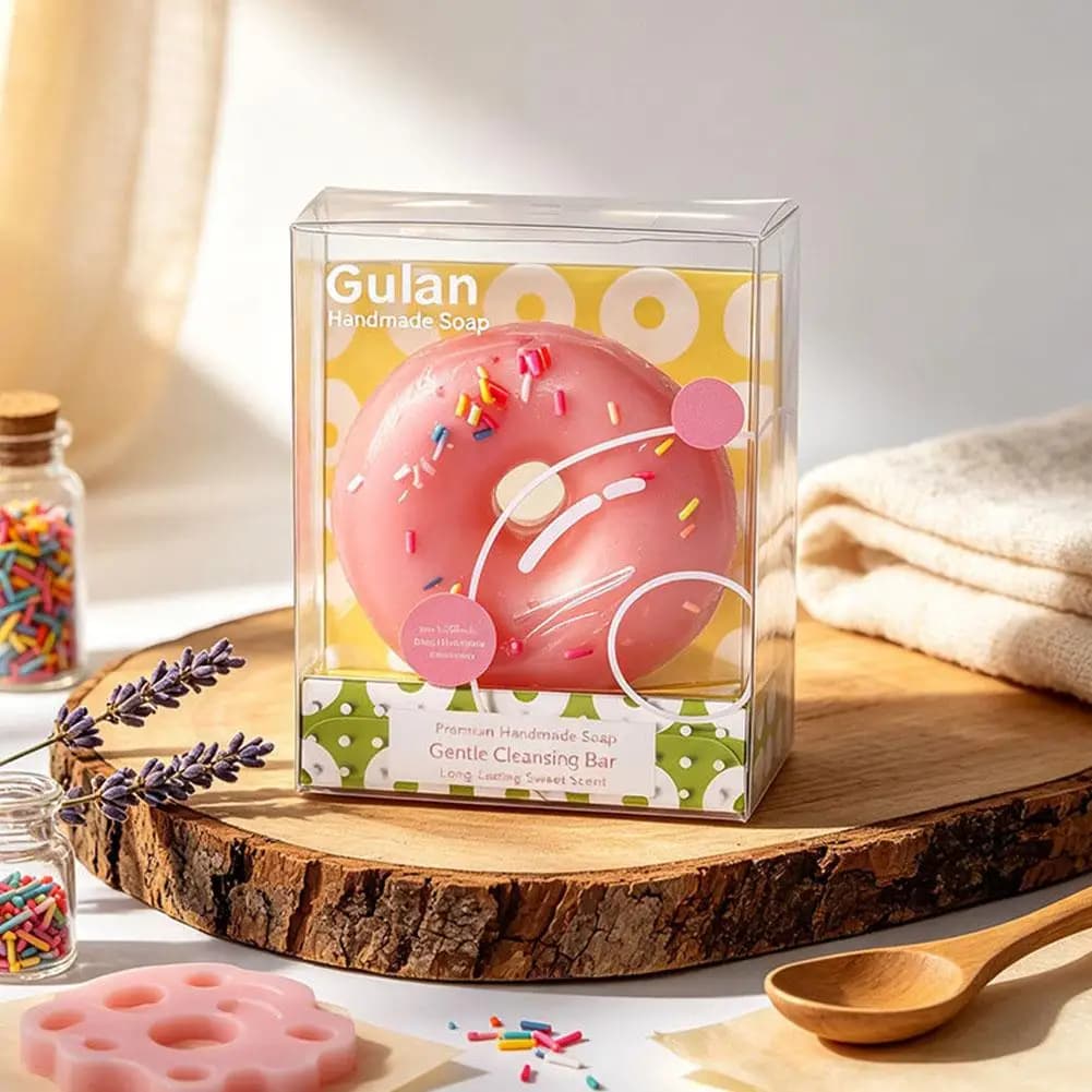 Donut Bath Bomb with Lemon Scent