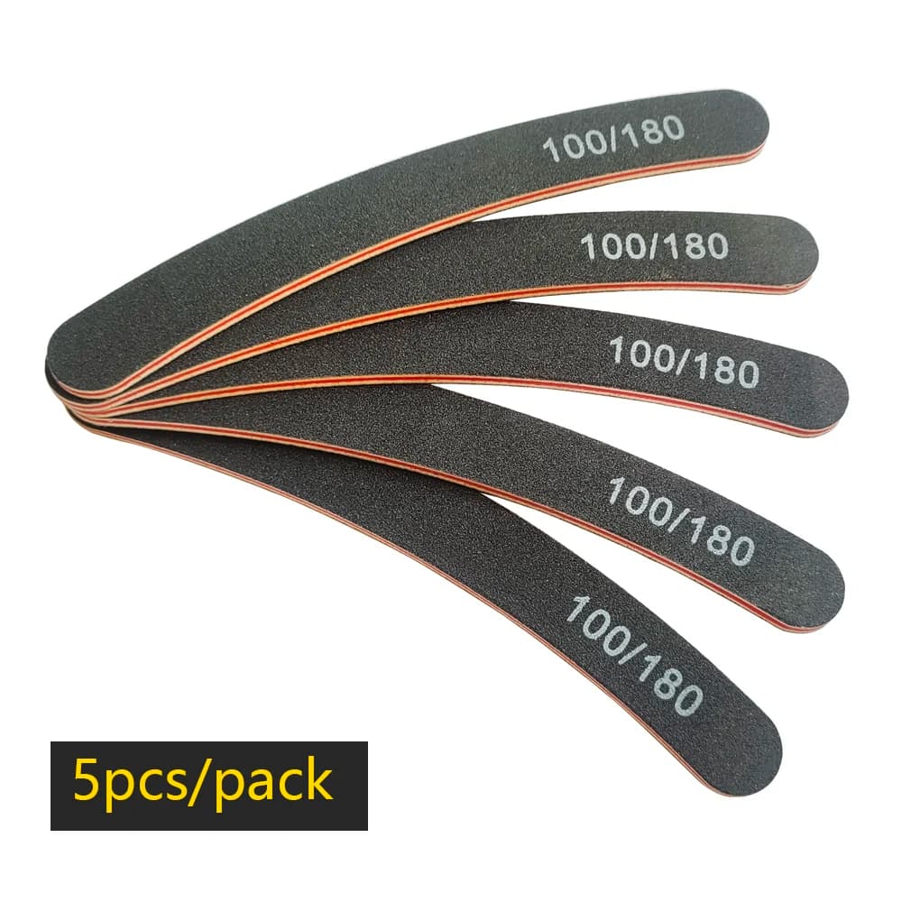 Half Moon Nail File Buffer 100/180 Grit