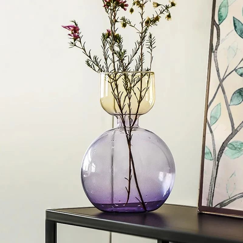 Glass Bud Vase Set of 2