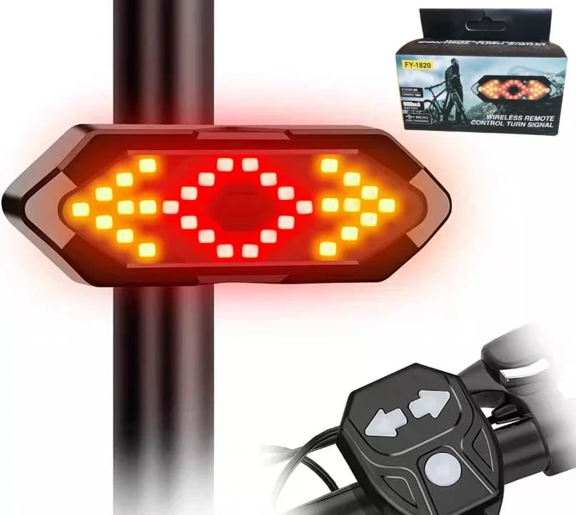 USB Rechargeable Bicycle Light Set With Turn Signal