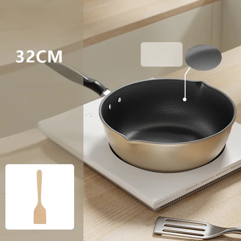 Honeycomb Nonstick Wok Frying Pan