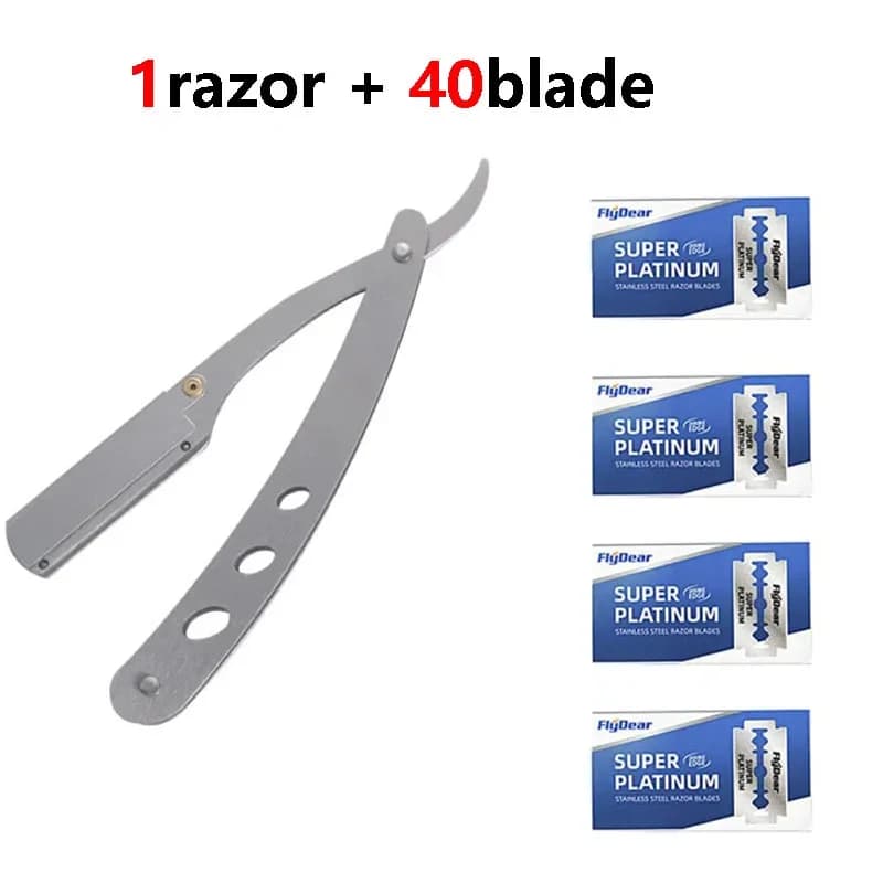 Stainless Steel Straight Razor Folding Blade
