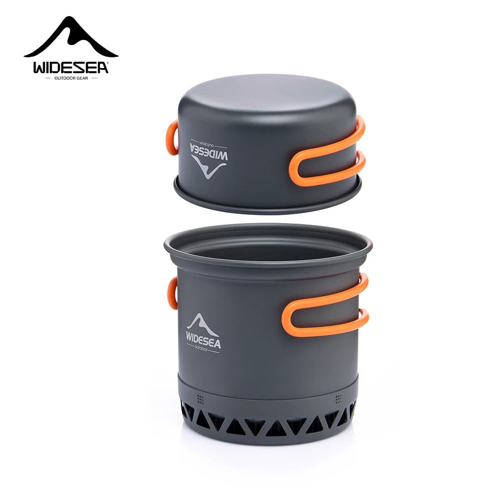 Hard Anodized Camping Pot Set 1.3L 2.3L