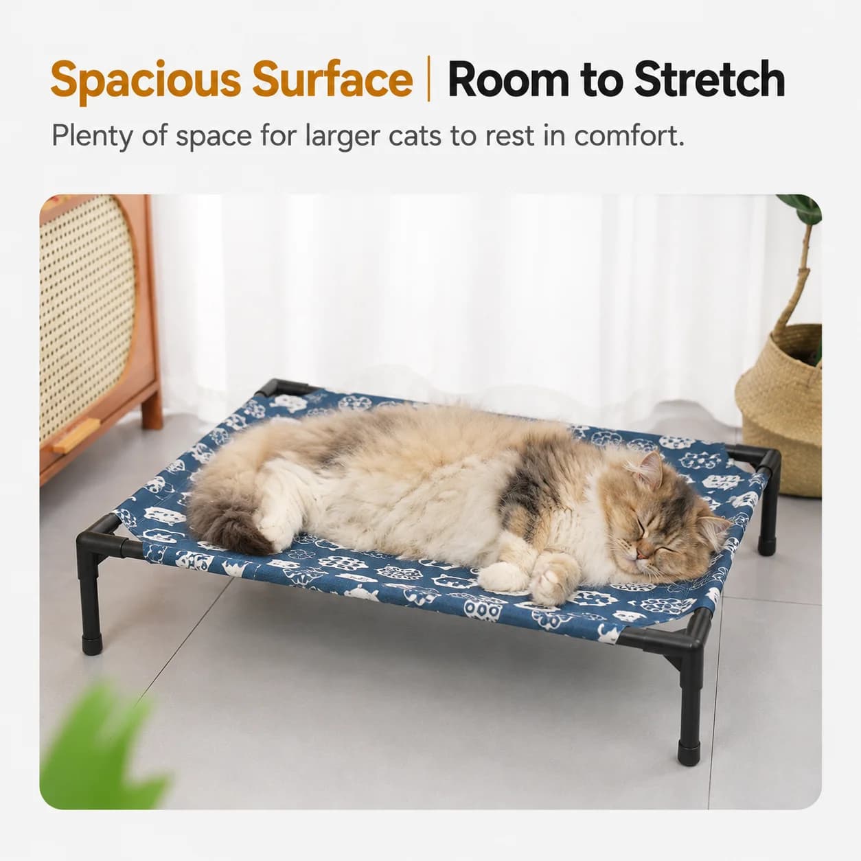 Portable Elevated Pet Bed Small