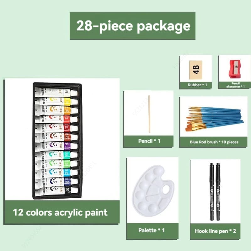 Acrylic Paint Set, 5ml Bottles, Non-Toxic