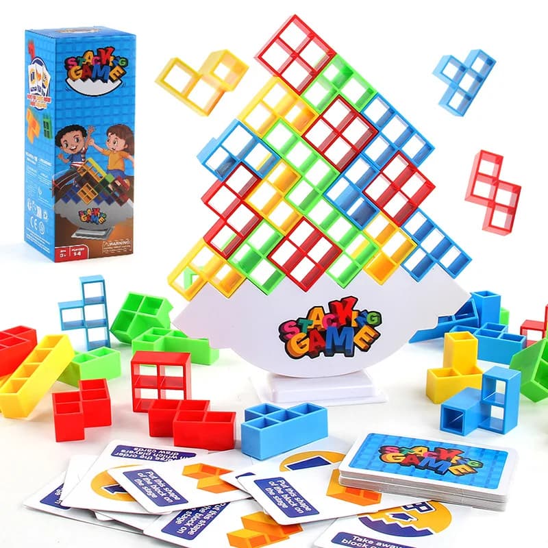 Tetra Tower Balance Block Stacking Game