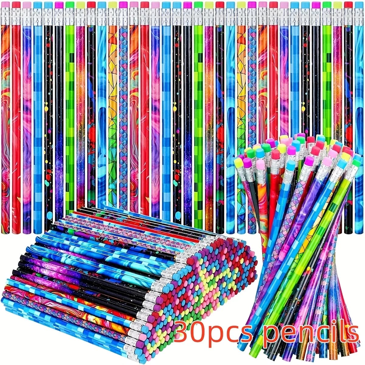 Wooden Pencils with Erasers
