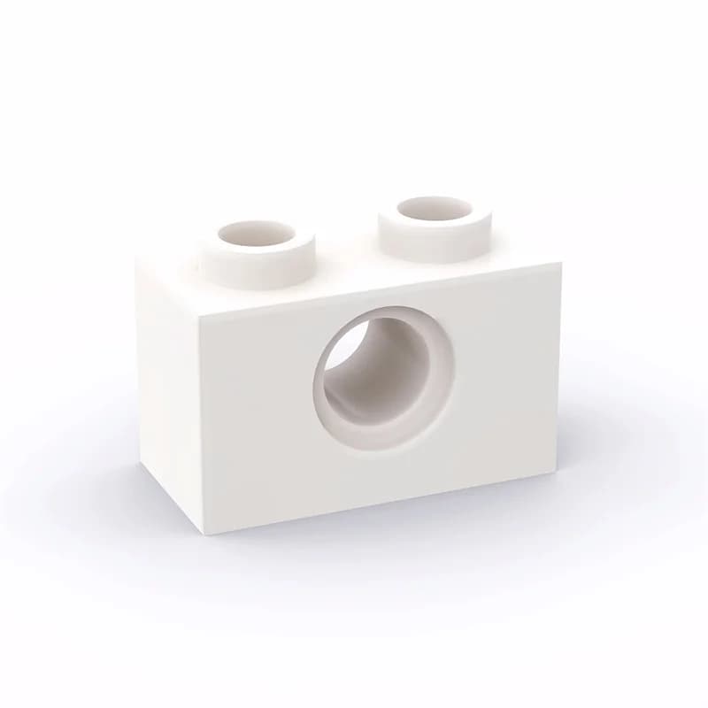 1x2 Brick with Hole Building Block