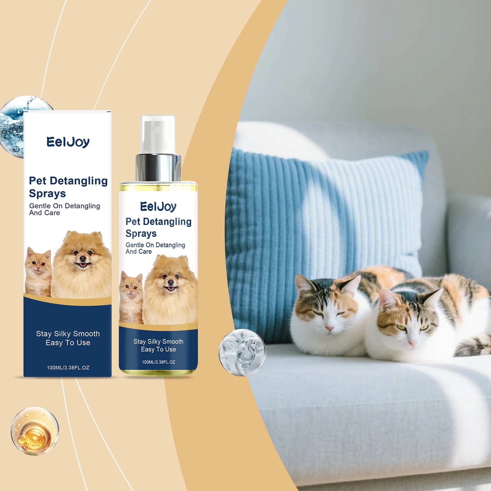 Pet Hair Detangling & Smoothing Spray