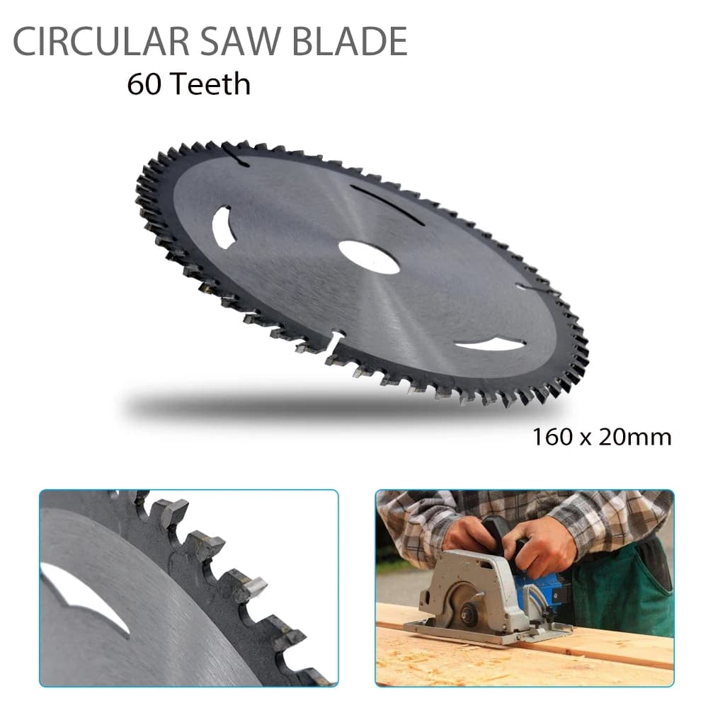 160mm Circular Saw Blade 60 Tooth Cutting Disc