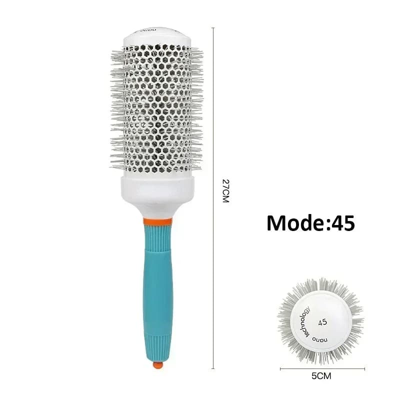 Professional Salon Hair Styling Brush Round Barrel Curly Hair Comb  Wet and Dry Dual Use Hairbrush Roller Tools Hairderssing Com