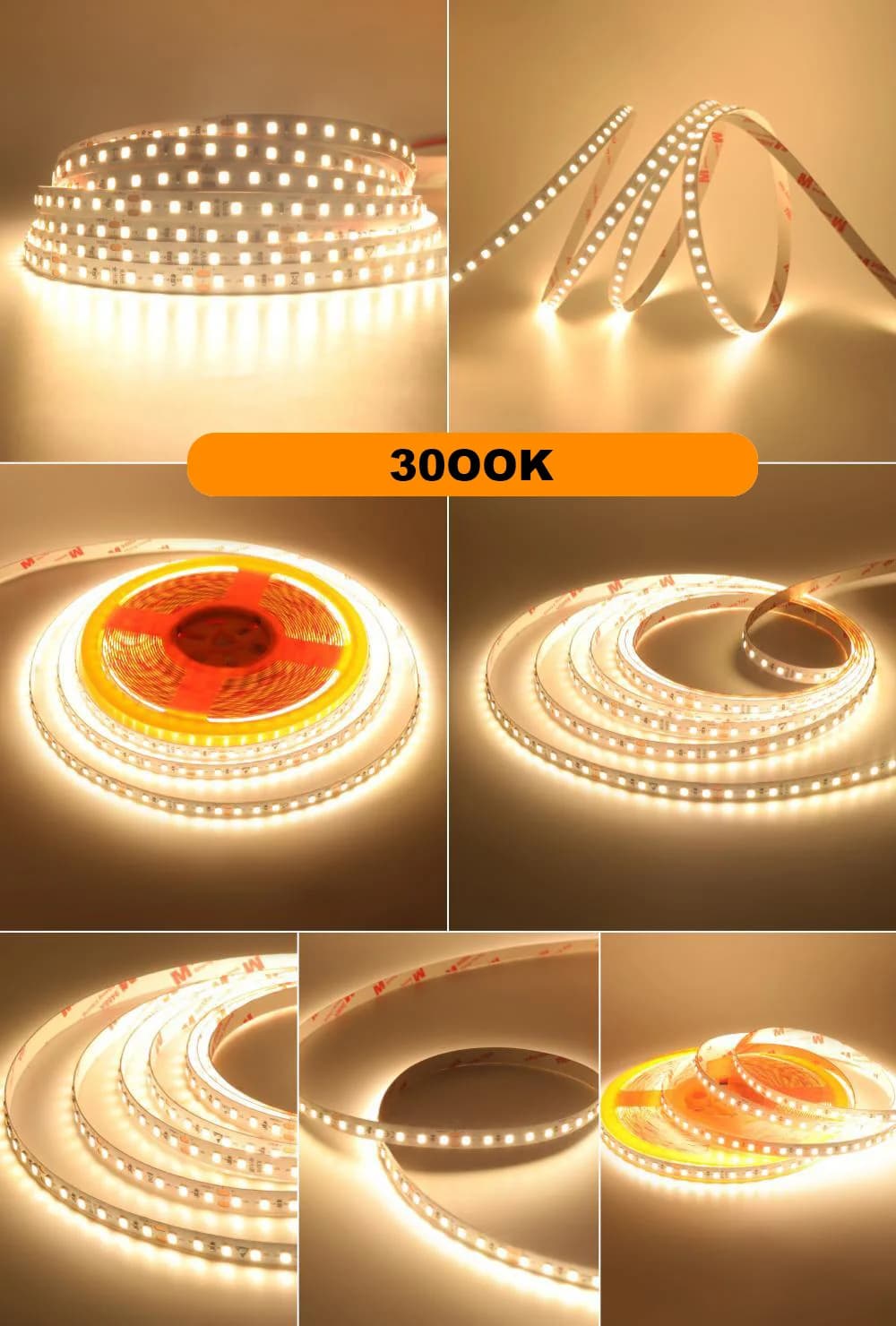 LED Strip Light 2835 24V 5m 10m RA98 2700K 3000K 3500K 4000K 5000K 6000K Flexible Tape Stripe Super Bright 120LED Home Lighting