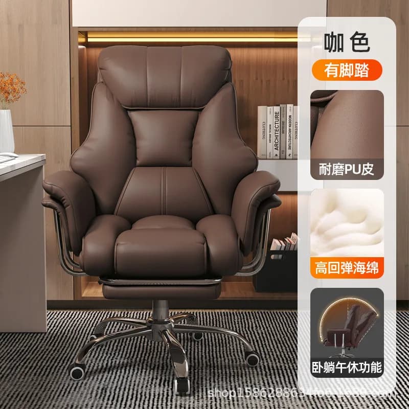 Office Chairs Gaming Chairs Office Chair Boss Chair, Home Office Computer Comfortable Sofa, Study Room Can Lie Down and Rotate
