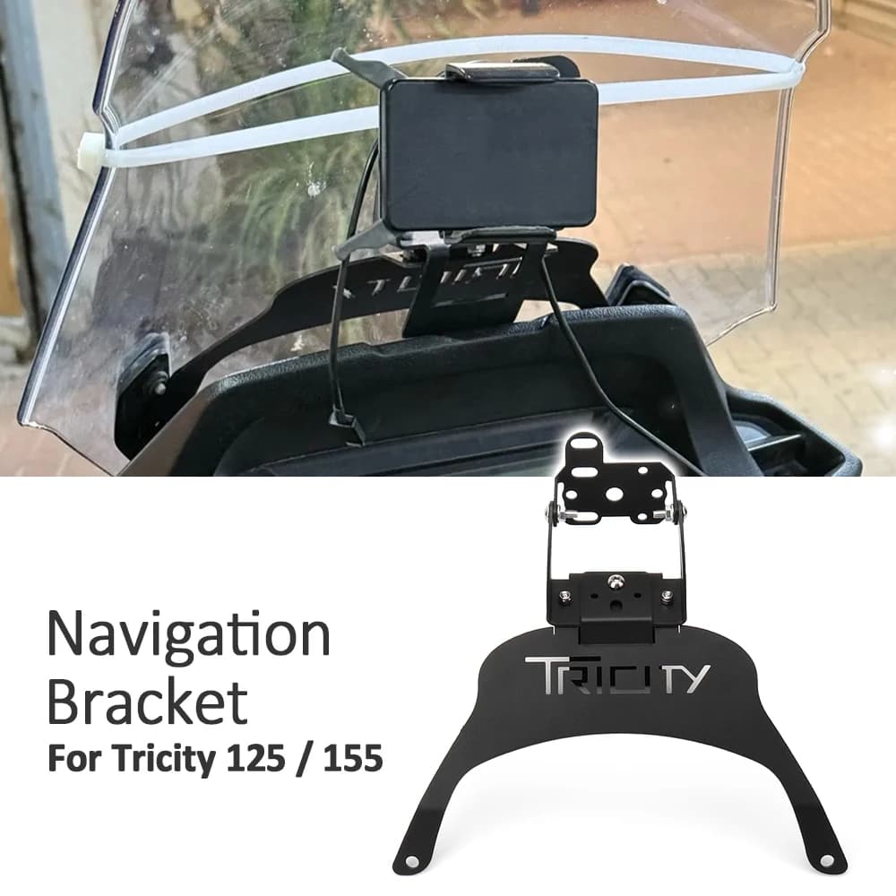 New For Yamaha Tricity TRICITY 125 155 Motorcycle Accessories  Stand Holder Phone Mobile Phone GPS Navigation Plate Bracket