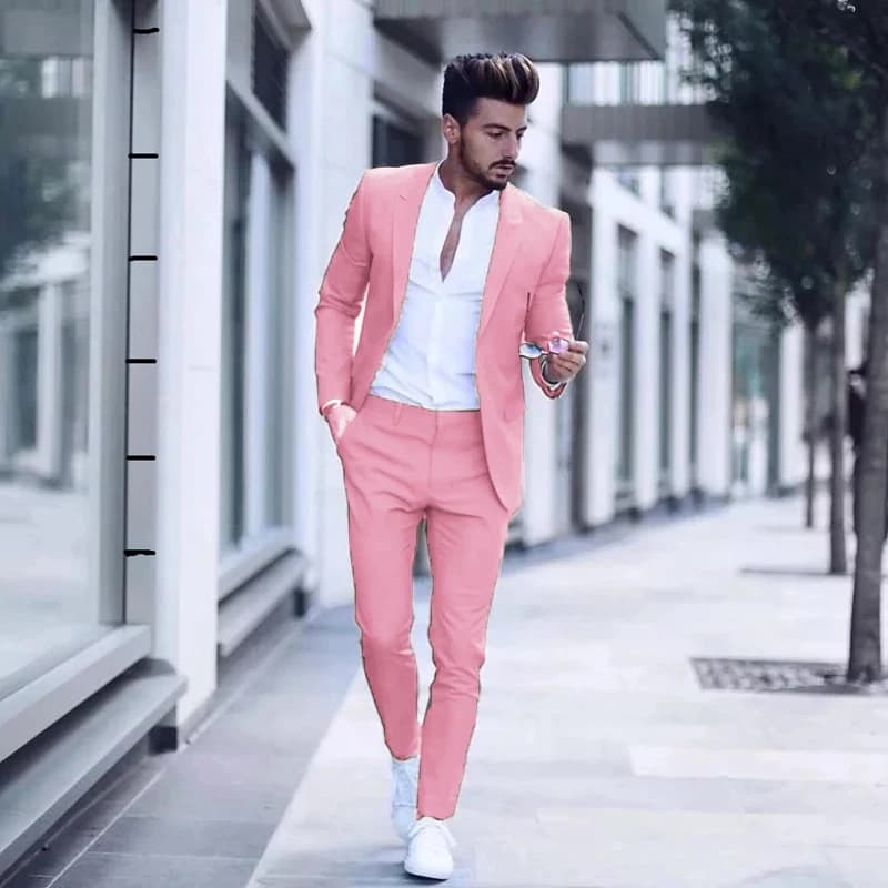 Casual Business Two Piece Slim Fit Suit