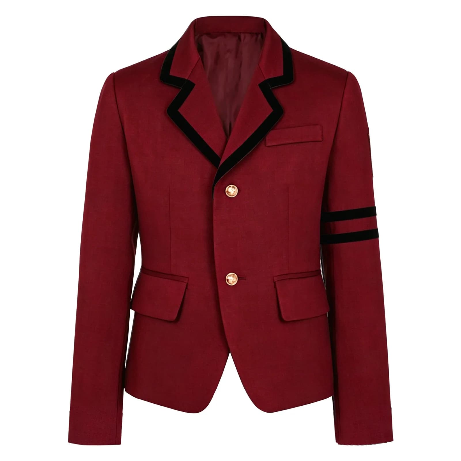 Kids School Uniform Blazer with Lapel Collar