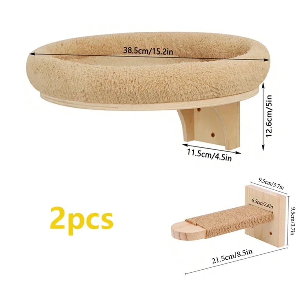 Cat Wall Shelf Climbing System