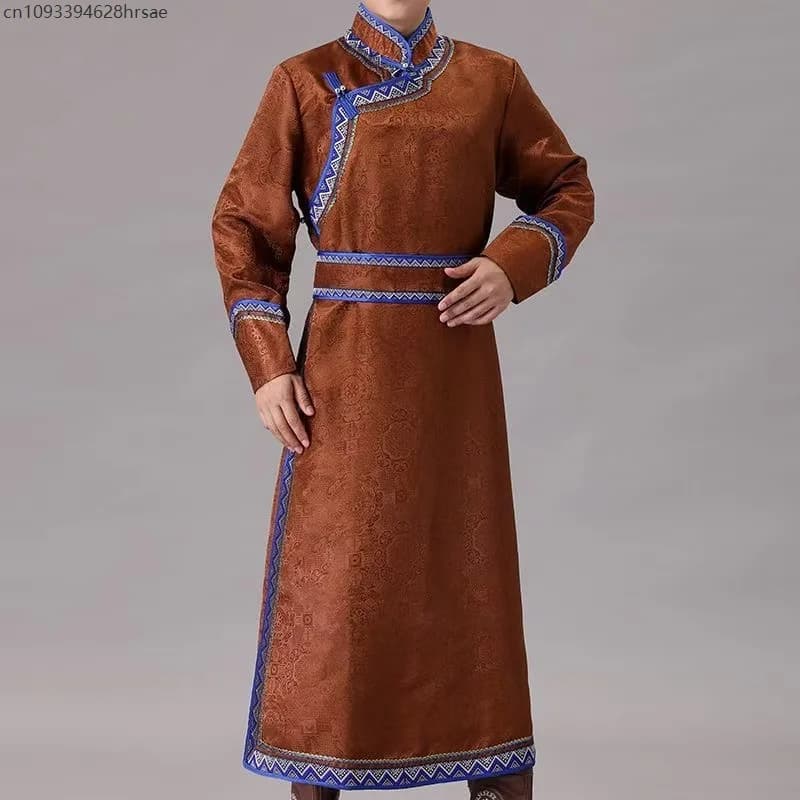Mongolian Traditional Ethnic Grassland Robe