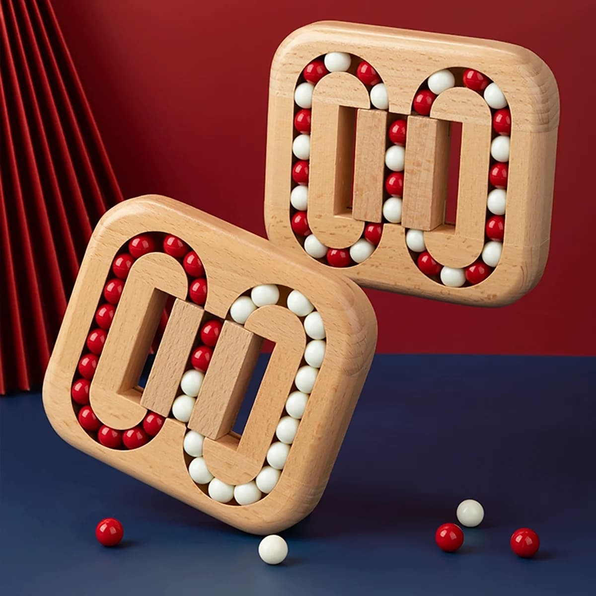 Wooden Maze Puzzle Game with Ball Ring