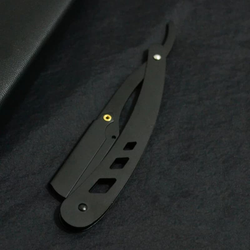 Antique Black Folding Straight Razor Holder