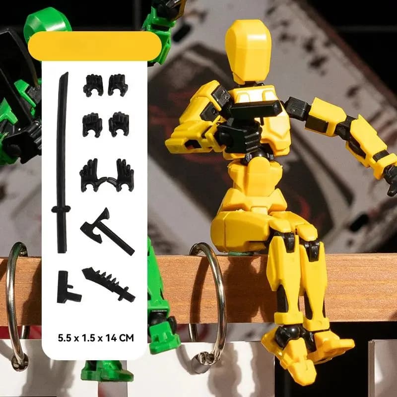 Multi-Jointed Action Figure with Accessories
