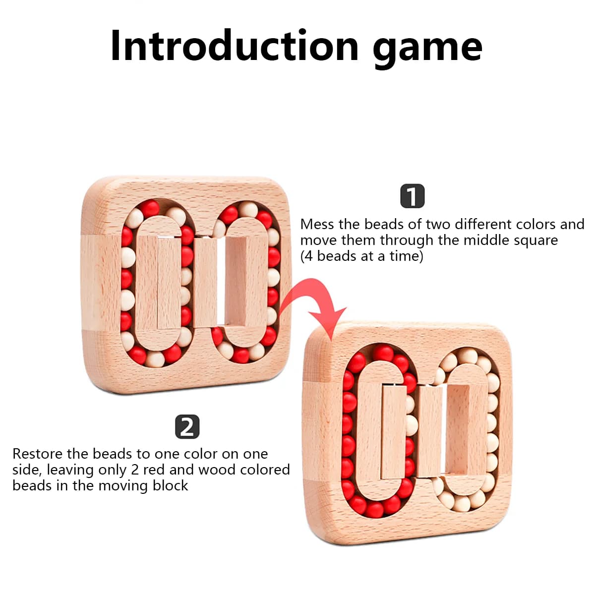 Wooden Maze Puzzle Game with Ball Ring