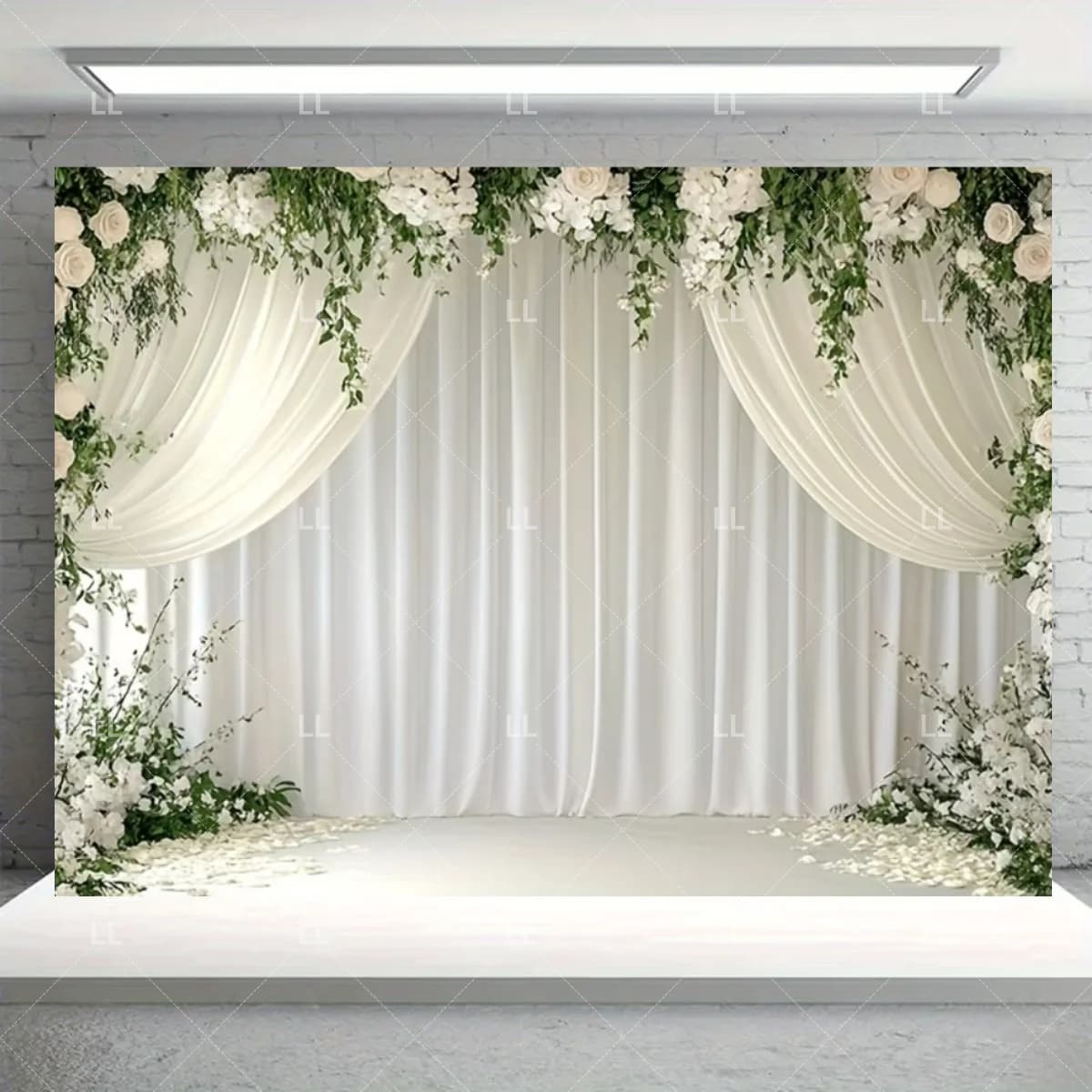 Wedding Flower Photo Backdrop