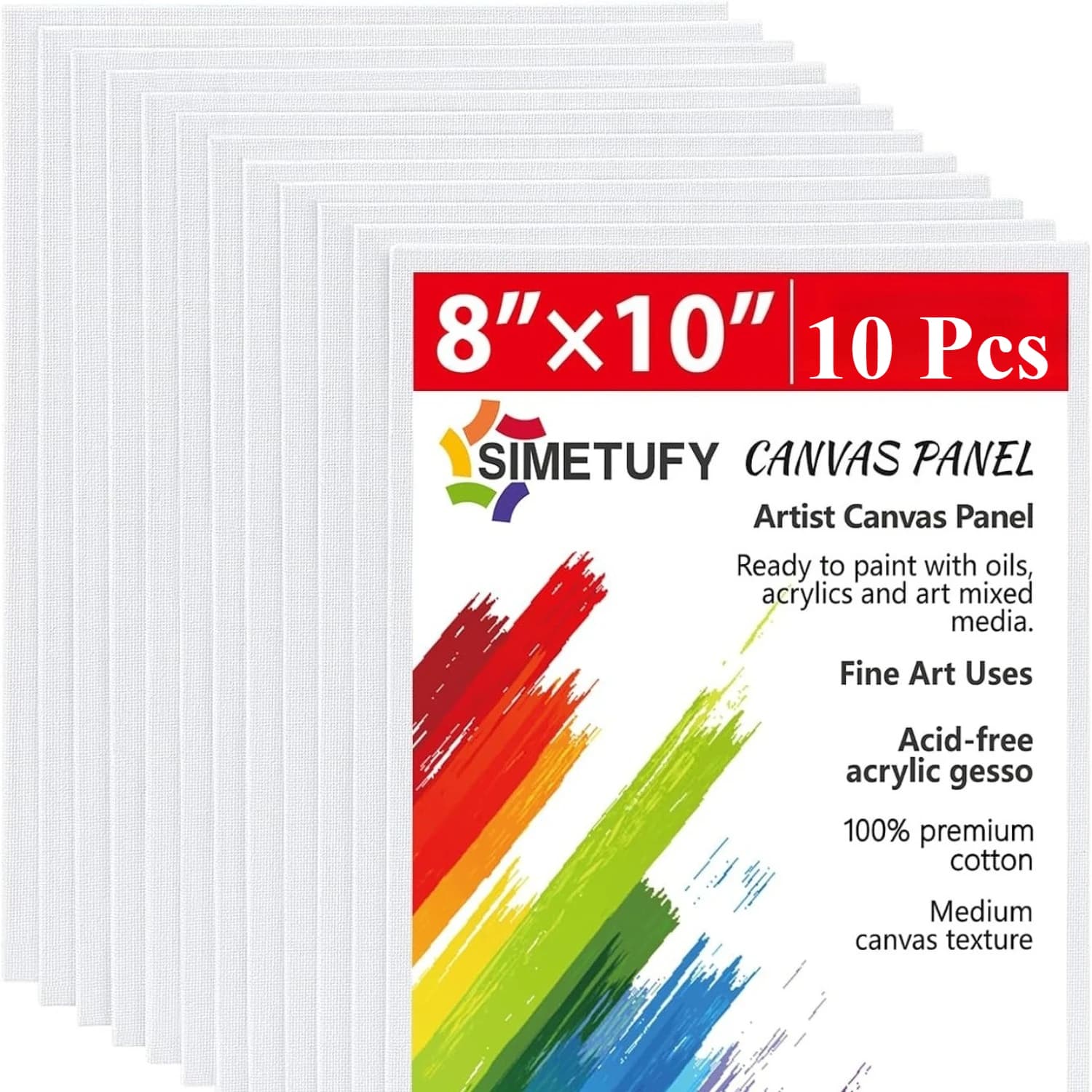 Canvas Boards for Painting 8x10 Inch