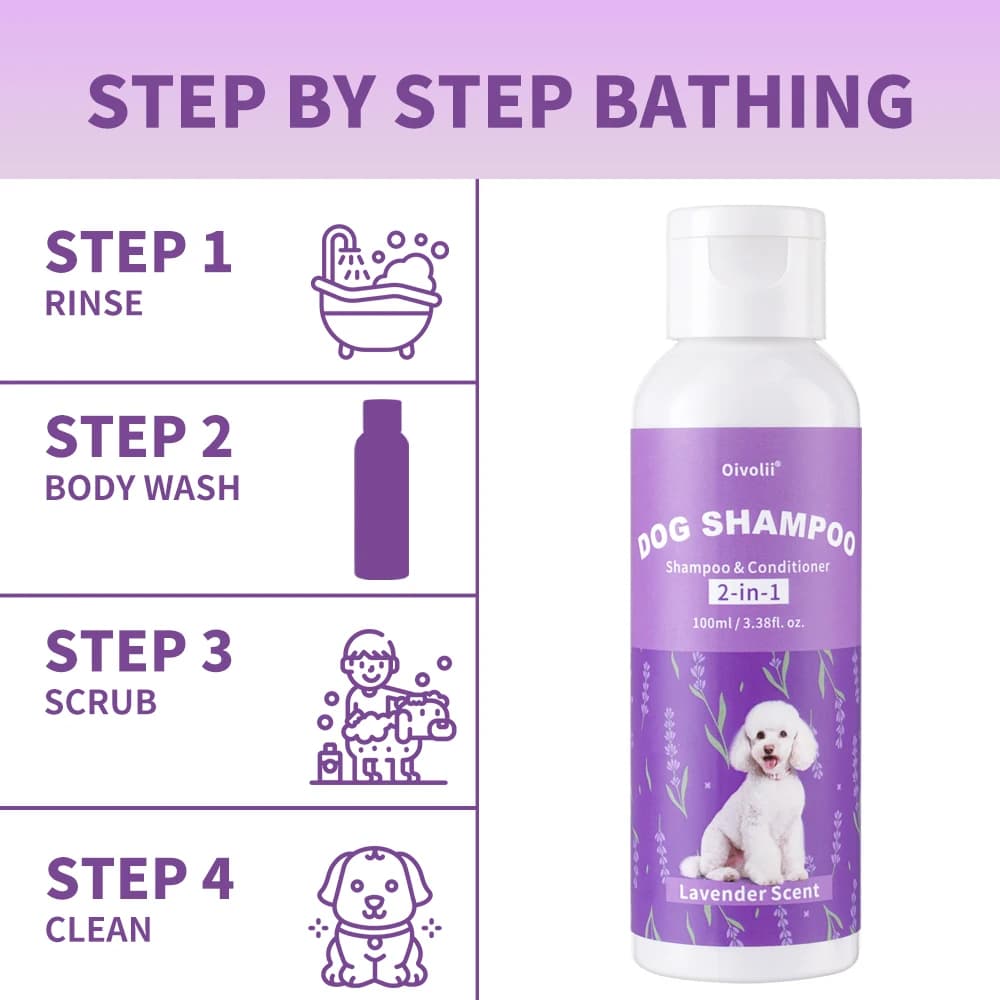 2-in-1 Dog Shampoo & Conditioner Lavender