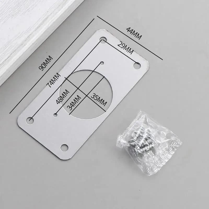 Stainless Steel Hinge Repair Bracket Kit 4-Piece