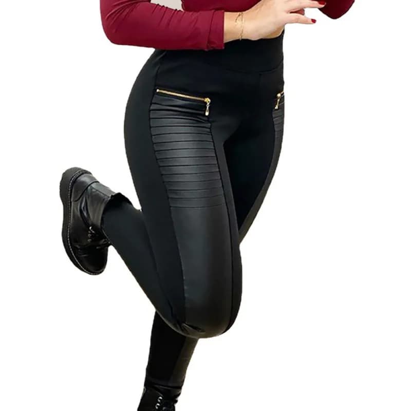 Women's Black Slim Casual Trousers