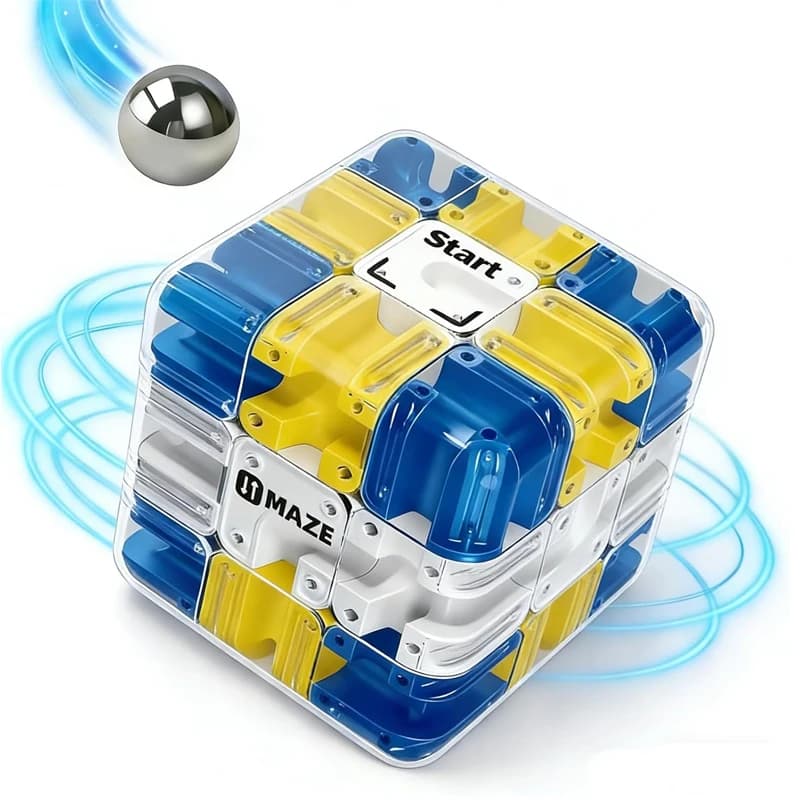 3D Labyrinth Maze Cube Brain Teaser Puzzle