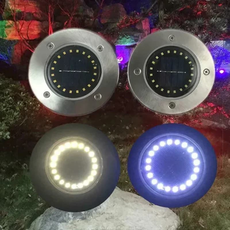Solar Disk Lights Underground Lawn Garden