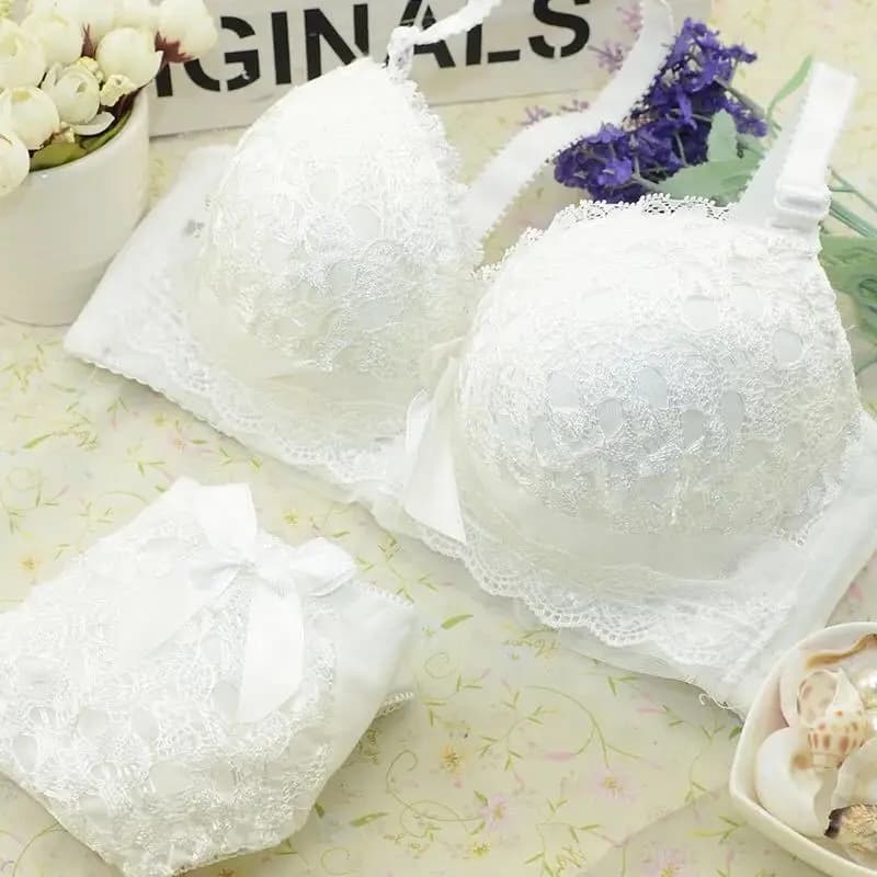 Lace Push-Up Bra and Panty Set